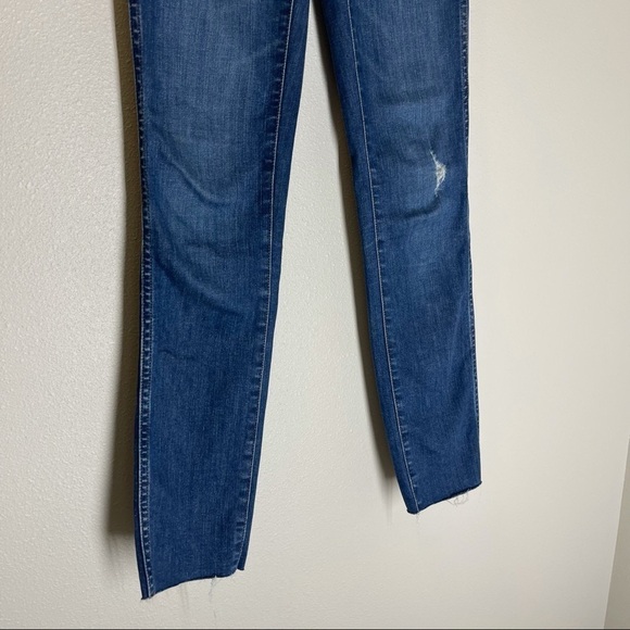 Madewell 10” High Rise Skinny Jeans Button Front Medium Hanna Wash Size 23 Women - Picture 4 of 12